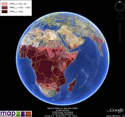 Répartion mondiale du paludisme