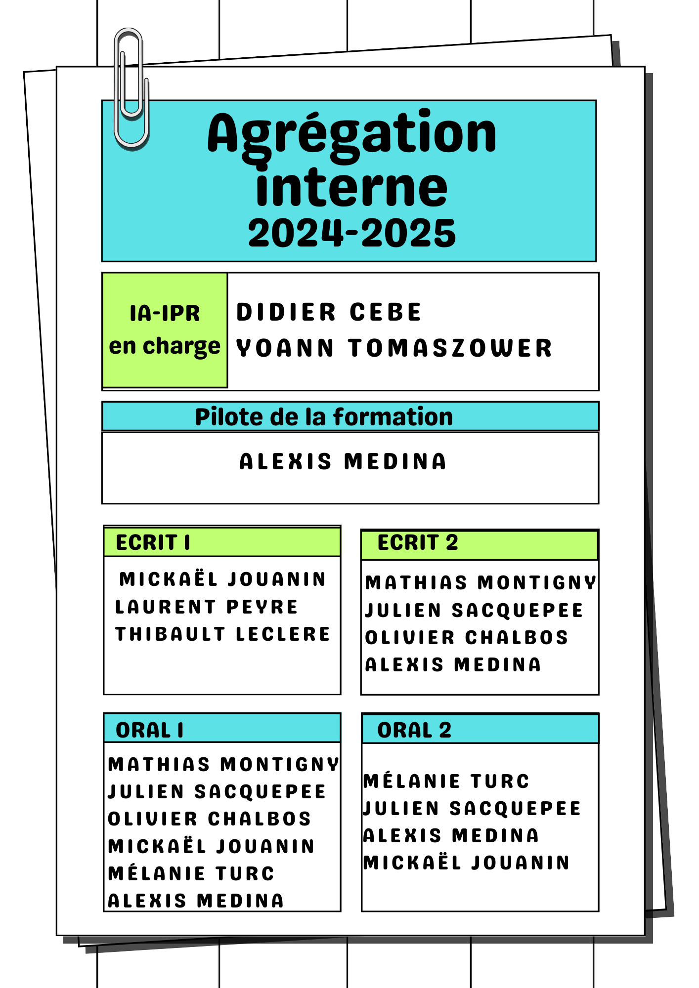 agregation interne formation