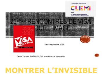 Atelier Montrer l'invisible