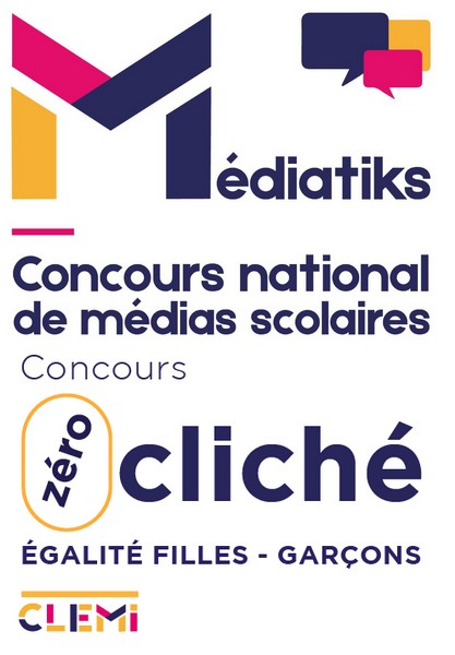 Logos des concours CLEMI Médiatiks et #Zéro Cliché