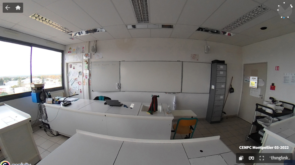 Salle de classe en vue 360°