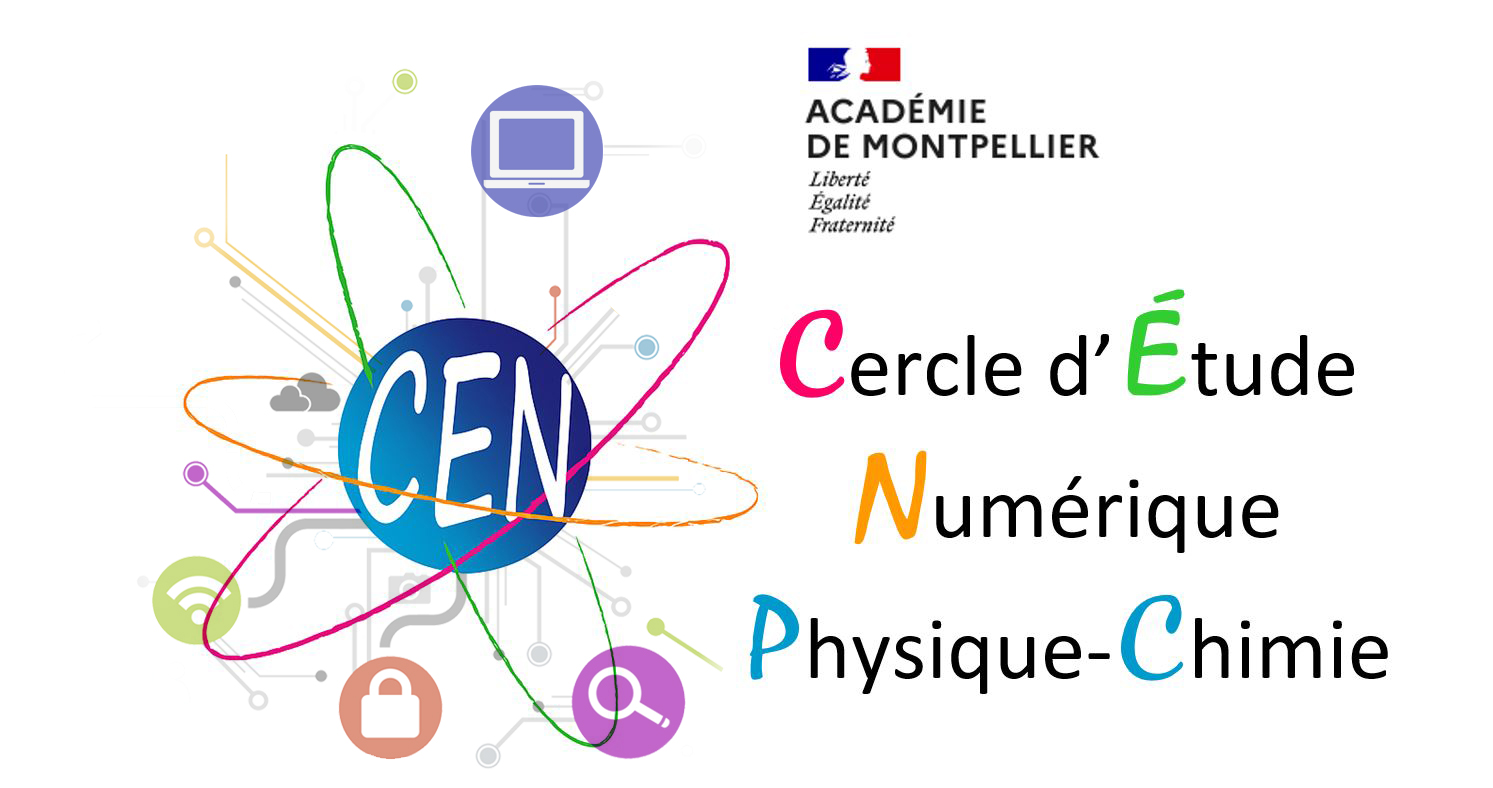 Logo CEN-PC : Cercle d’Étude Numérique Physique-Chimie de l’académie de Montpellier