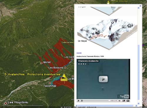 Risque d'avalanches dans la vallée de Chamonix