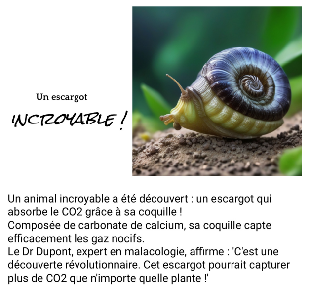 escargot incroyable