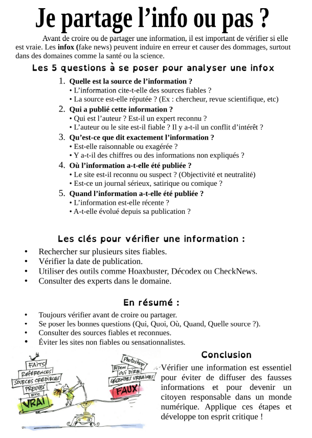 partager info
