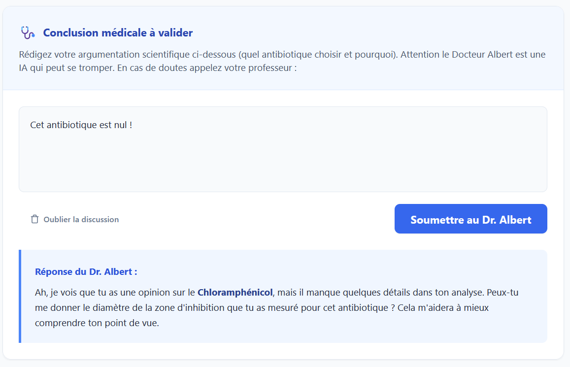 exemple de discussion