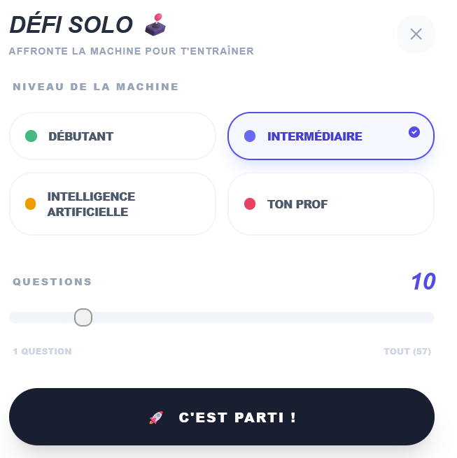 Défi solo