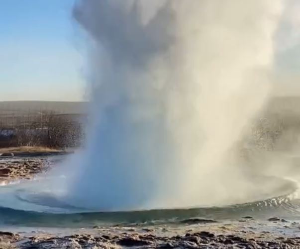 un geyser en Islande