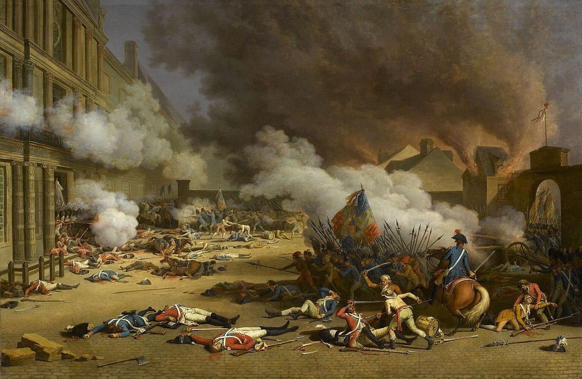 tableau de la prise du château des Tuileries