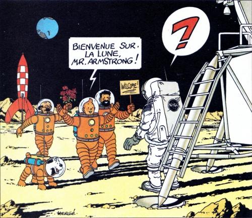 Tintin sur la lune