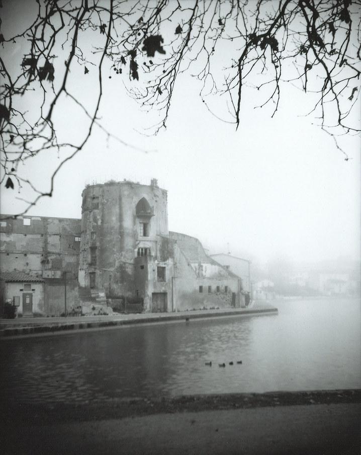 Castelnaudary sous la brume