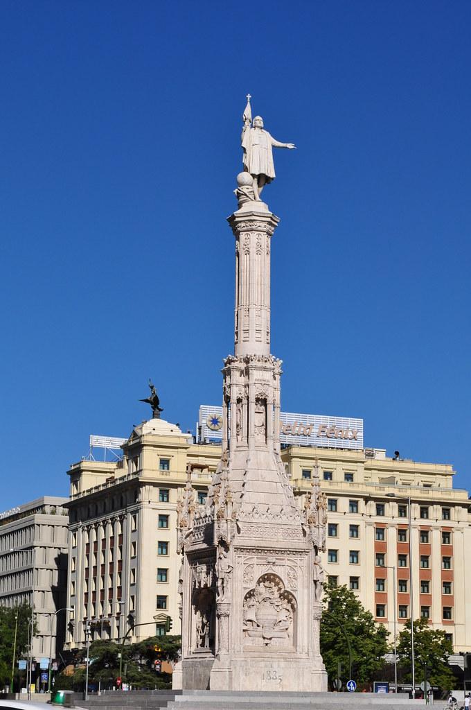 Statue de Christophe Colomb à Madrid