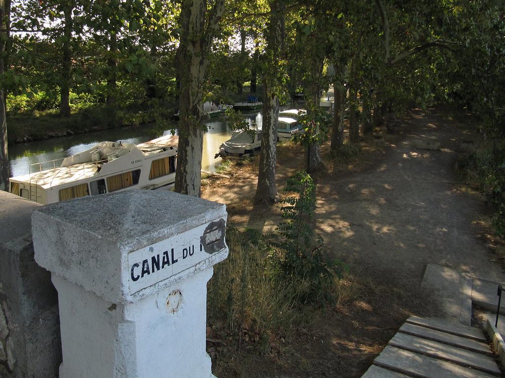 Plaque Michelin de 1937, Canal Du Midi - Capestang