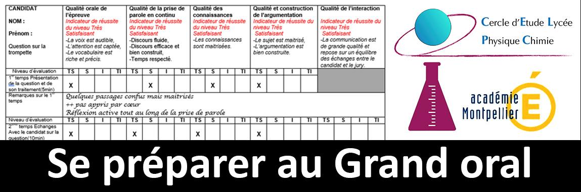 Proposition D Une Grille D Evaluation Pour Le Grand Oral Portail Pedagogique Academique