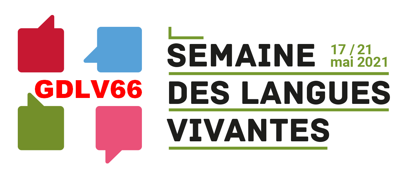 Logo semaine des langues 2021 et Groupe départemental langues vivantes 66