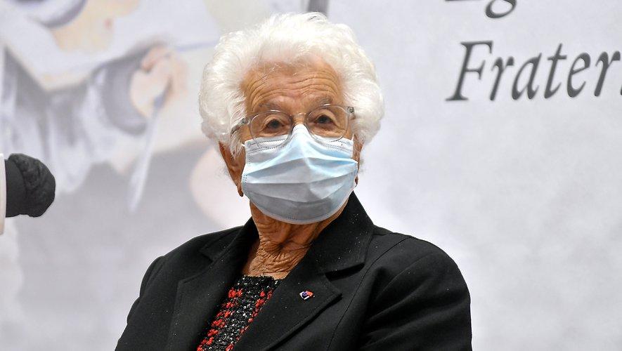 Portrait de madame Esther Senot lors de son intervention dans l'Académie de Montpellier