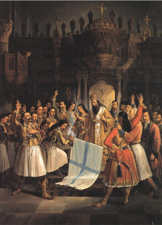 Le Serment à Aghia Lavra. Ce tableau de Theodoros P. Vryzakis (1865) 