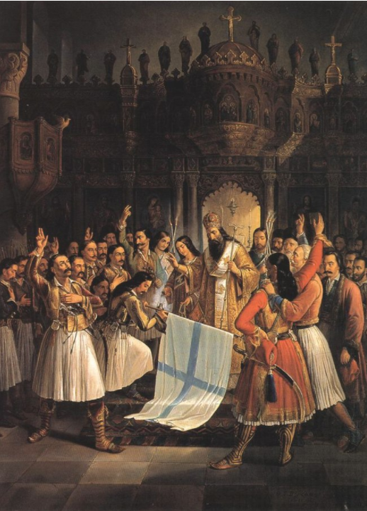 Le Serment à Aghia Lavra. Ce tableau de Theodoros P. Vryzakis (1865)