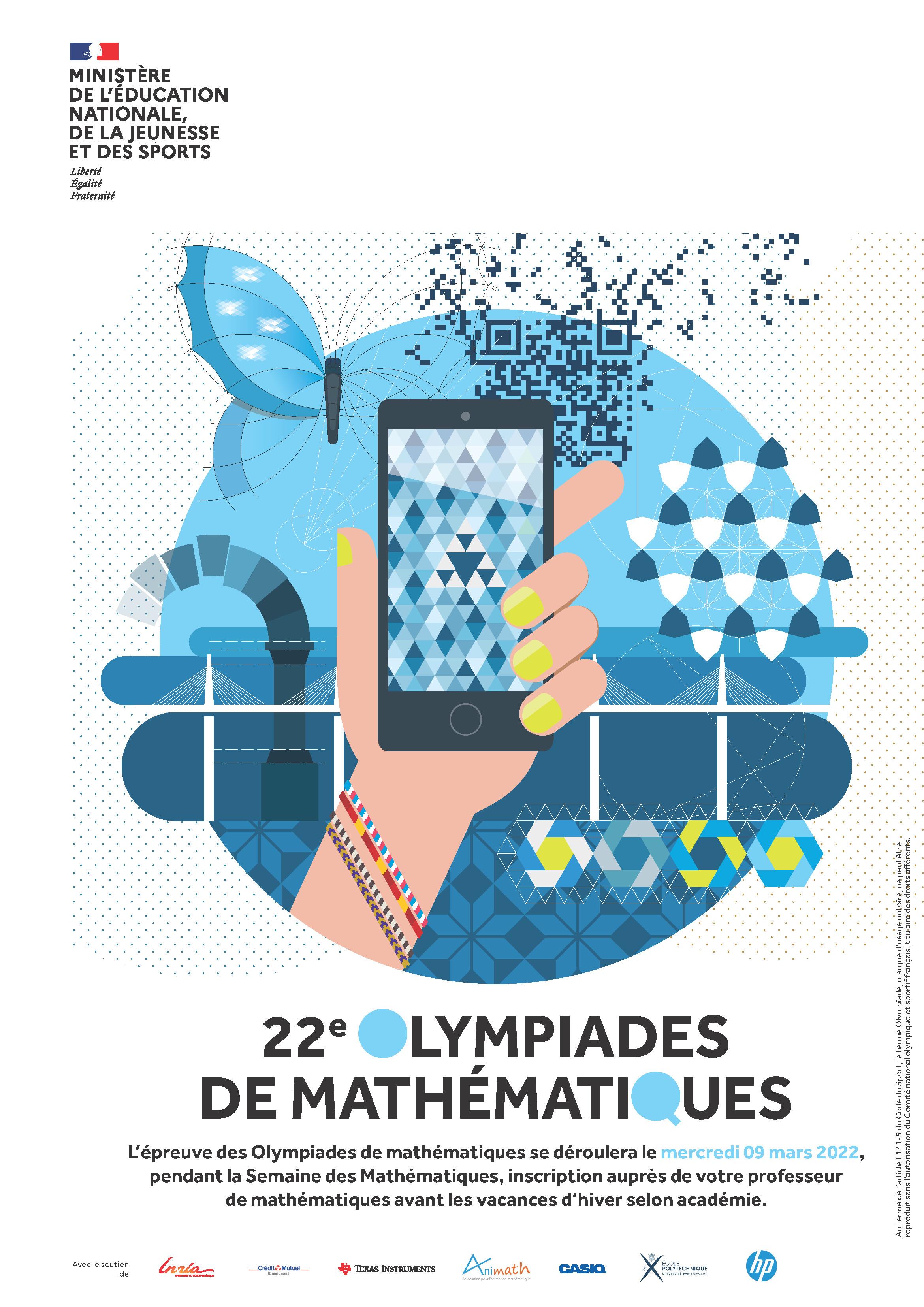 Affiche Olympiades de Mathématiques 2022