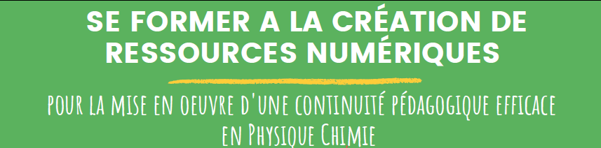 Titre du flyer : Se former à la création de ressources numériques