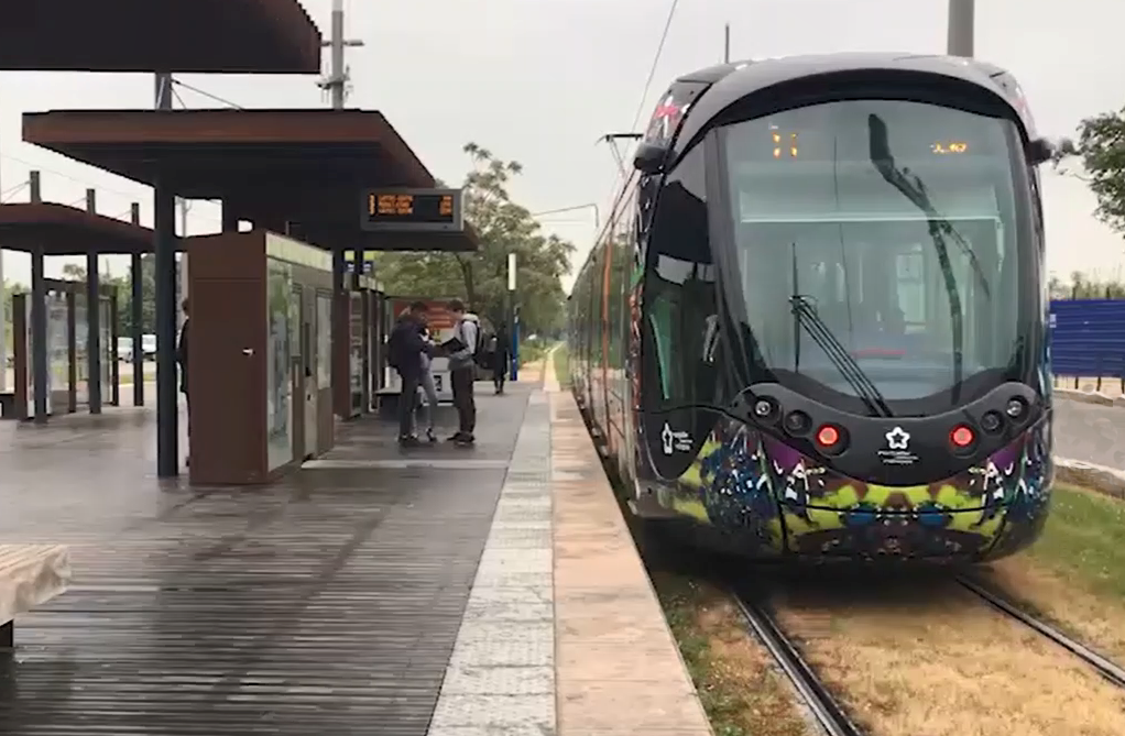 le tramway à Montpellier