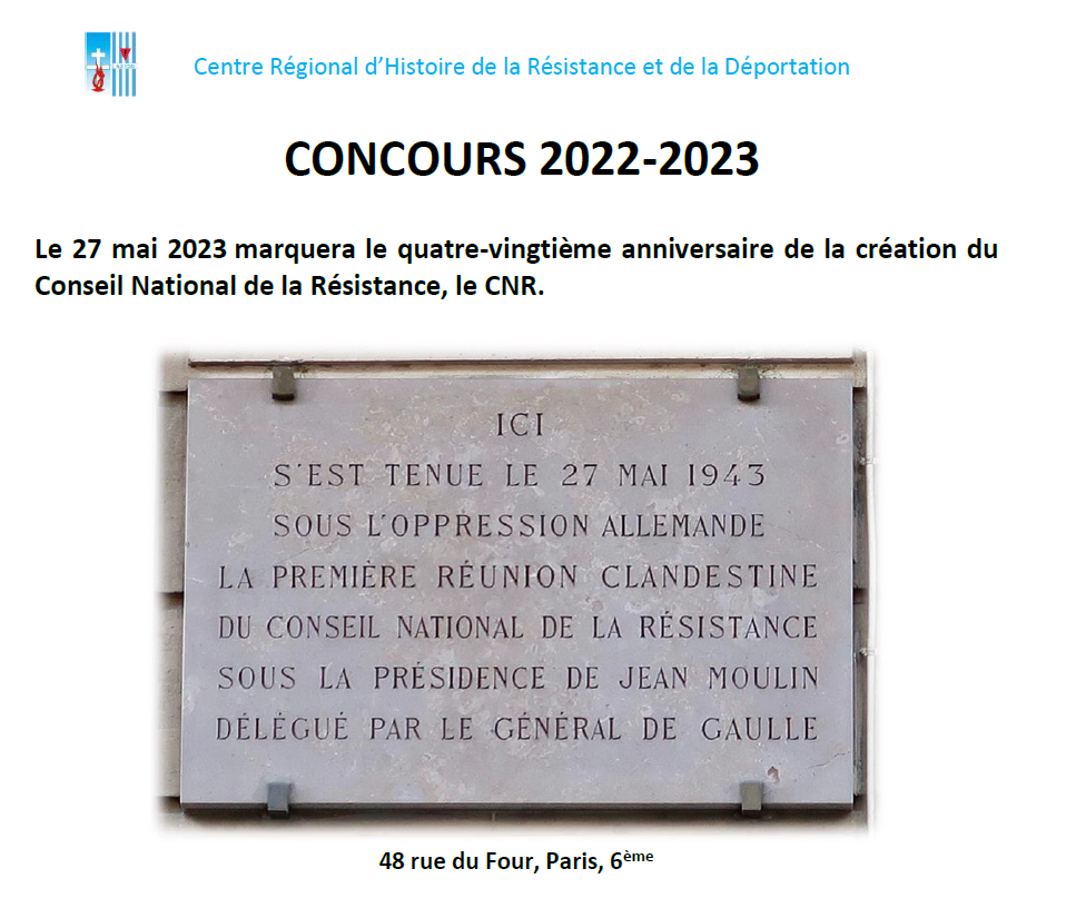 plaque commémorative 1e réunion du CNR