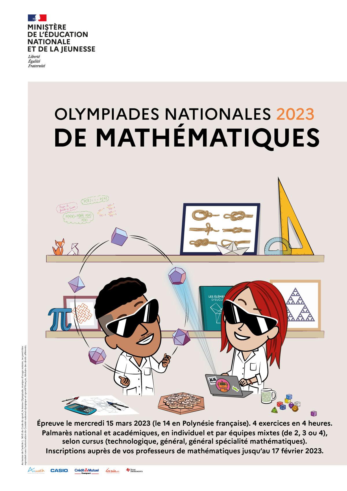 Olympiades De Mathématiques - 2023 | Portail Pédagogique Académique