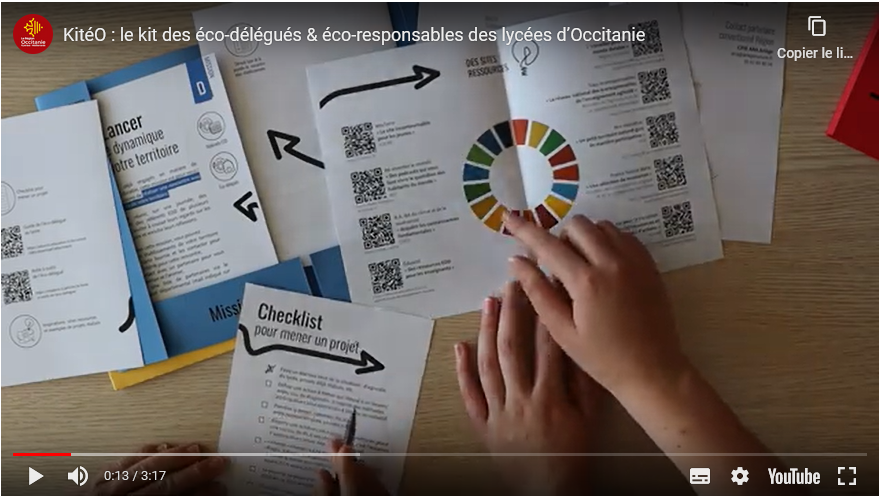 outil d'accompagnement des écodélégués en Occitanie