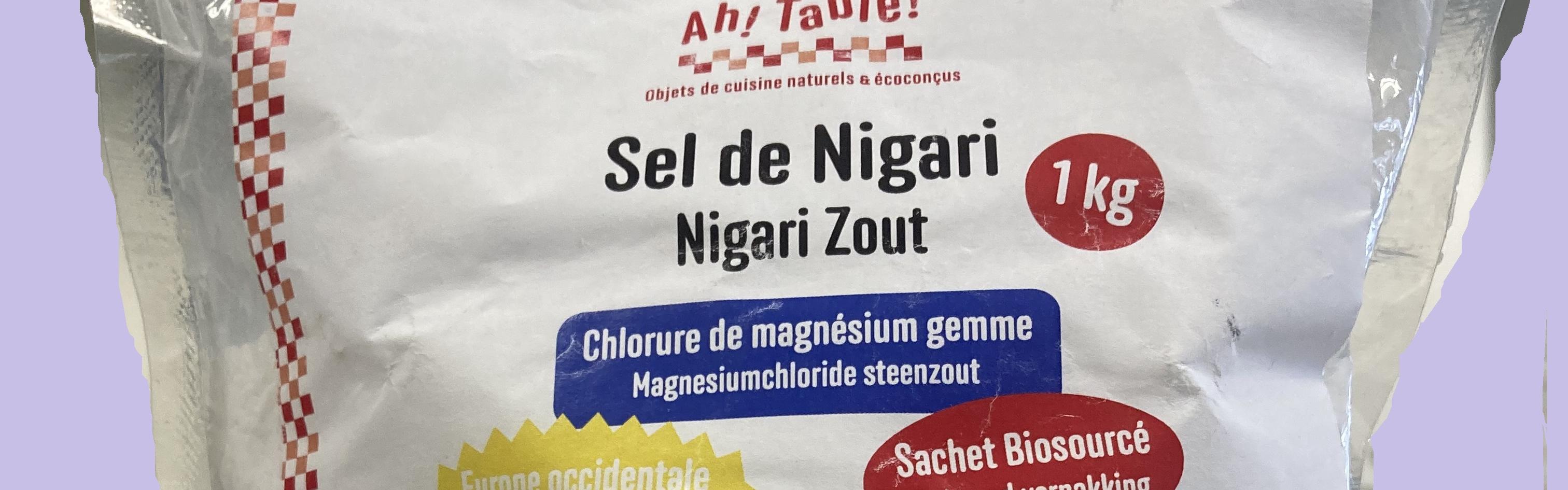 Paquet de sel de nigari