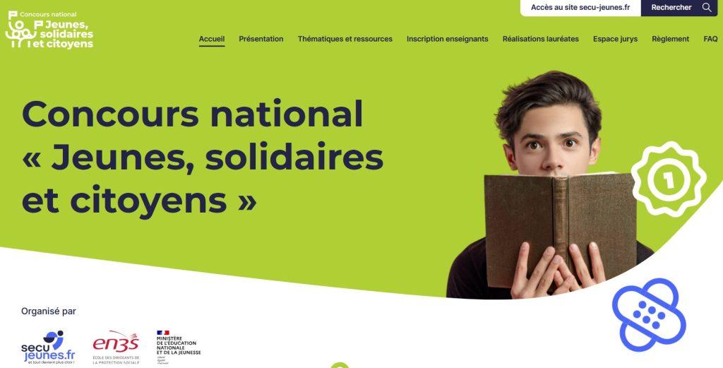 Affiche concours jeunes solidaires citoyens