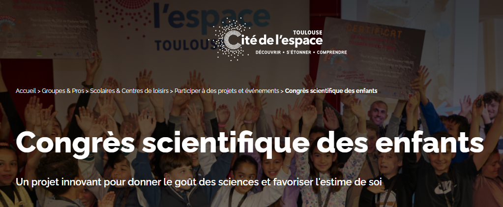 congrès scientifique des enfants