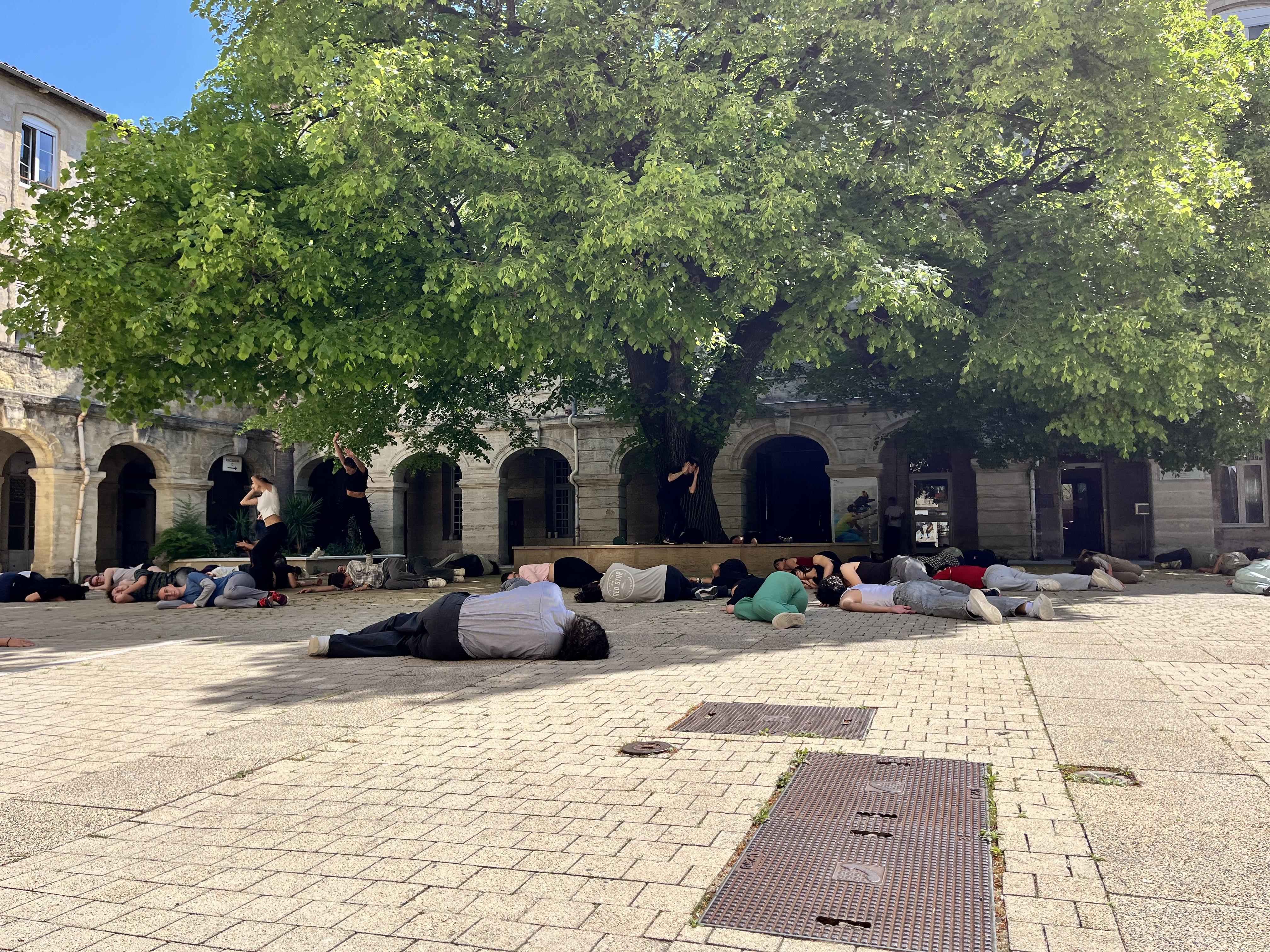 cours du rectorat avec élèves