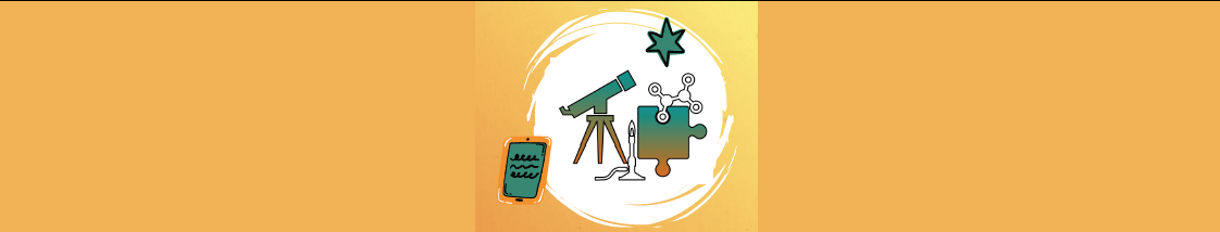 Dessin d’une lunette astronomique et d’un bec bunsen