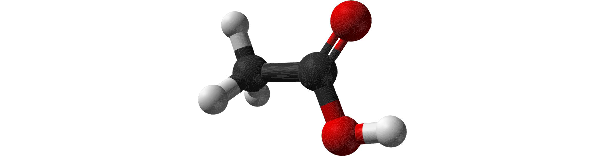 Modélisation d’une molécule d’acide acétique