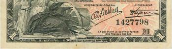 Un billet de 1 franc du Congo belge daté de 1920