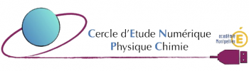 Logo Cercle d’étude numérique Physique-Chimie de Montpellier