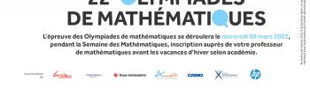 Affiche Olympiades de Mathématiques 2022