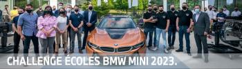 Affiche de promotion challenge écoles BMW MINI 2023