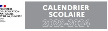 Calendrier 2023 - 2024