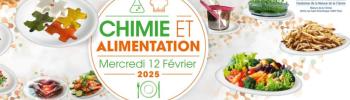 Des plats et le titre du colloque : Chimie et alimentation