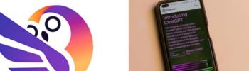 Logo ÉLÉA et smartphone avec ChatGPT dessus