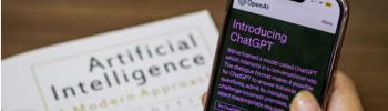 Un smartphone avec chatGPT dessus