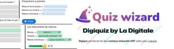 Des exemples de tests généré avec QuizWizard et diffusés avec Digiquizz
