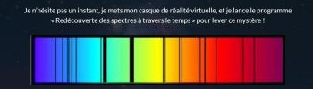 Capture Histoire de spectre : un spectre de raies d’absorption